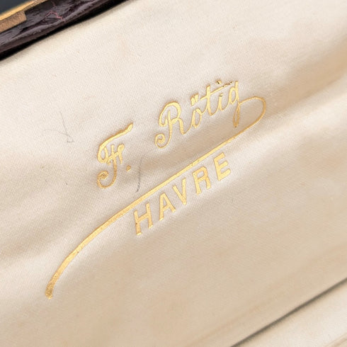 約 1900 年法國古董 950 銀糕點服務器 109 克 Eugene Lefebvre 帶盒